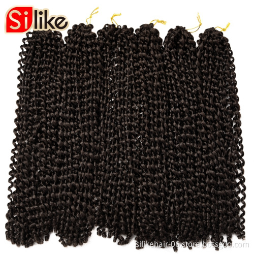 spring Natural Hair 18Inch Passion Twist Crochet Hair 6 Packs/Lot Water Wave Crochet Braiding Hair Long Bohemian  Synthetics